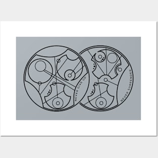 Never Give Up, Never Surrender - Circular Gallifreyan Posters and Art